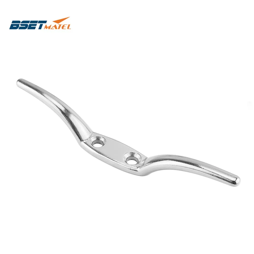

Stainless Steel 304 Flagpole Cleat Hook Fixed Hook Flag Rope Cleat Flag Halyard Boat Securing Tie Down DocksTarps Awnings