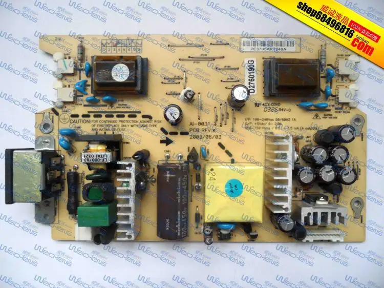 

Free Shipping> SDM-X73 Power Board AI-0031 pressure plate / one board / power supply board -Original 100% Tested Working