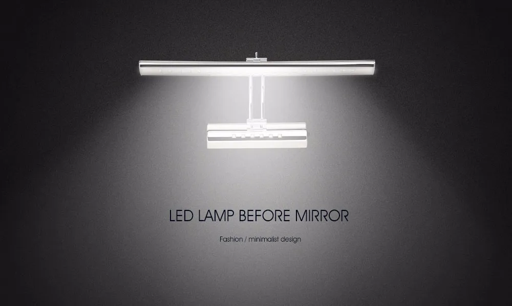art deco wall lights LUCKYLED Wall Lamp Bathroom Led Mirror Light 7W 40cm 9W 55cm AC 220V 240V 110V Wall sconces Light With Switch Indoor Lighting plug in wall lamp
