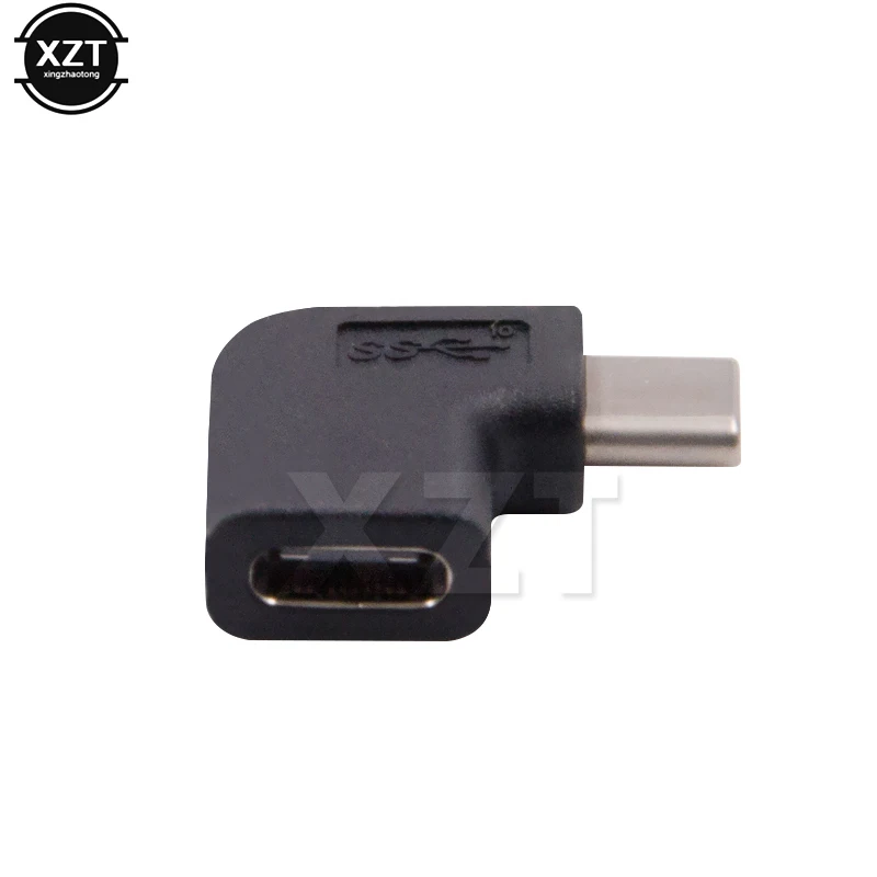 Кабель переходник с USB 3 1 типа C на 90 градусов для Samsung S9 S8 Note 9 8 60 Вт PD MacBook