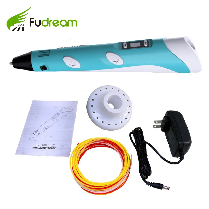 Fudream 1 75 мм PLA/ABS DIY умная 3D Ручка для рисования с принтом мощной PLA EU/US/AU/UK вилкой и