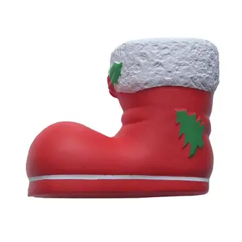 

Funny Squishy Simulate Christmas Boot Squeeze Toy Stress Reliever Gag Prank Toy for Kid Gift