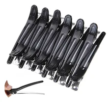 10PCS Hairdressing Black Section Clamps Hair Clips Alloy Plastic Pro Hairdressing Hairpins Cutting Salon Hair Styling Tools 10PCS Hairdressing Black Section Clamps Hair Clips Alloy Plastic Pro Hairdressing Hairpins Cutting Salon Hair Styling Tools