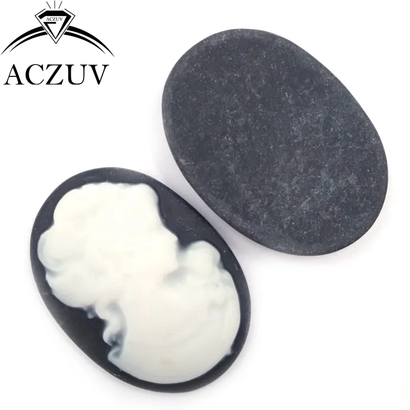 01 beauty lady cameo cabochons (2)