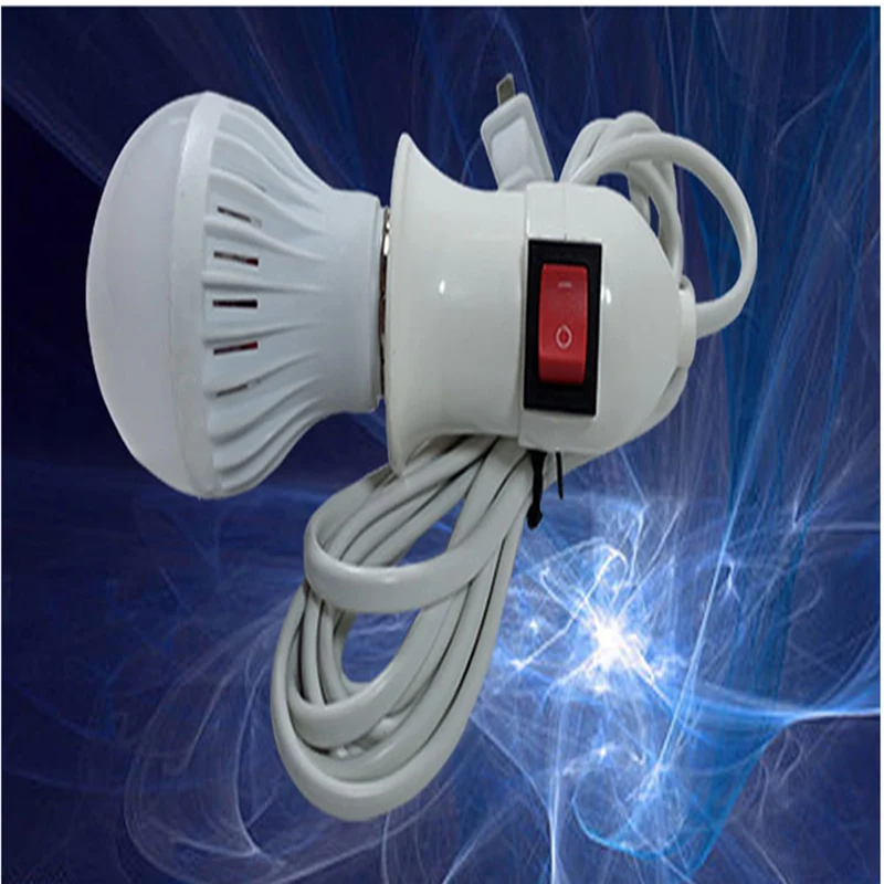 

10pcs/lot Lamp holder extension cord lamp e27 lamp line long 3 m lamp headband switch without bulb