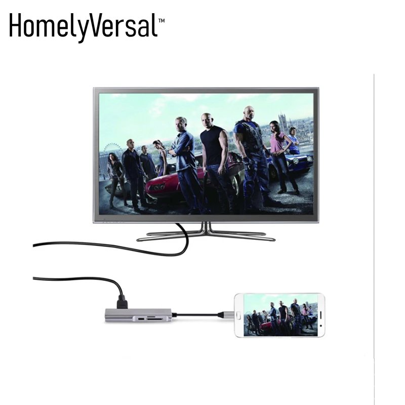 Homelyversal USB 3 0 Универсальная док станция с двойным дисплеем поддержка портов HDMI + SD/TF