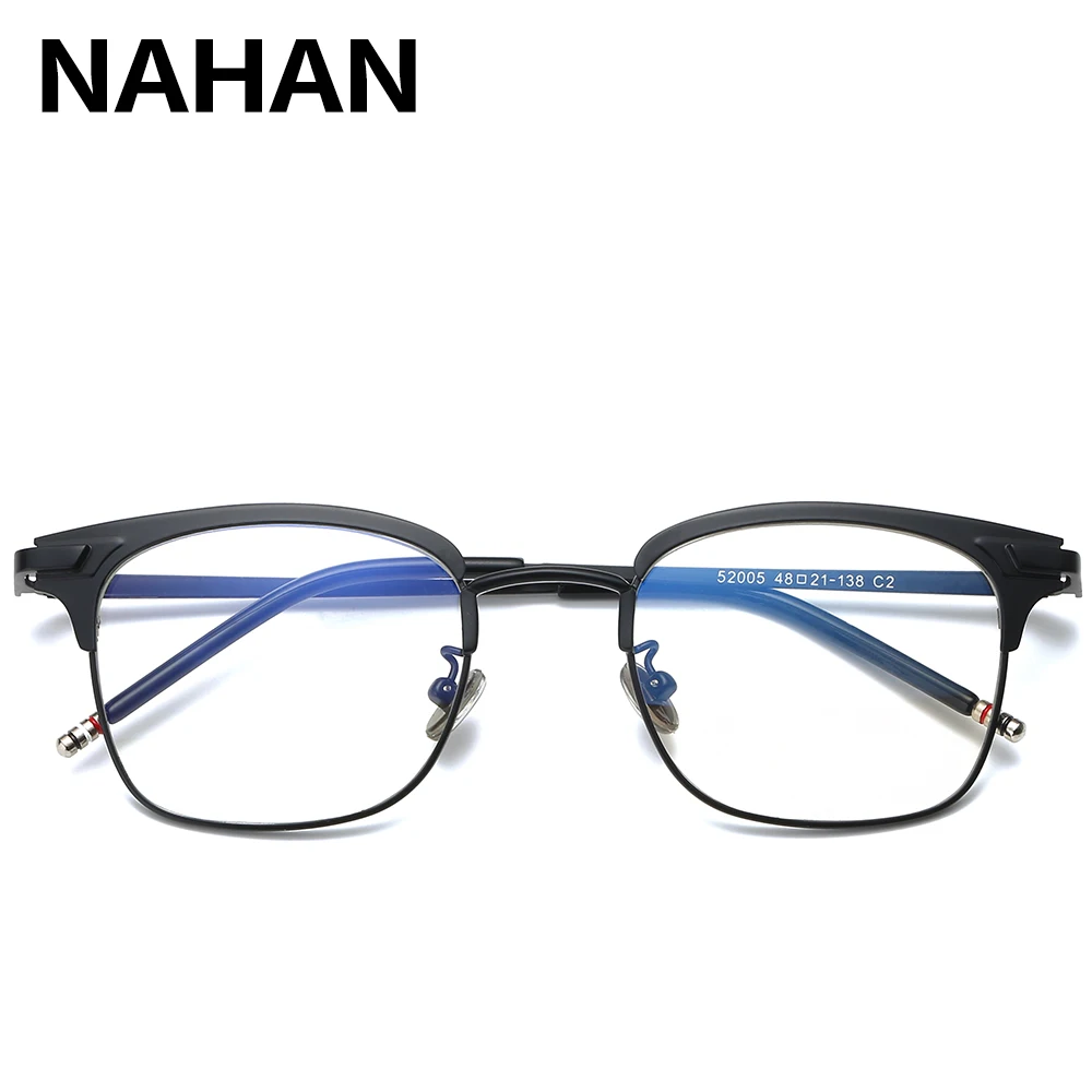 Buy Square Men's Eyeglasses Frames Stainless Steel