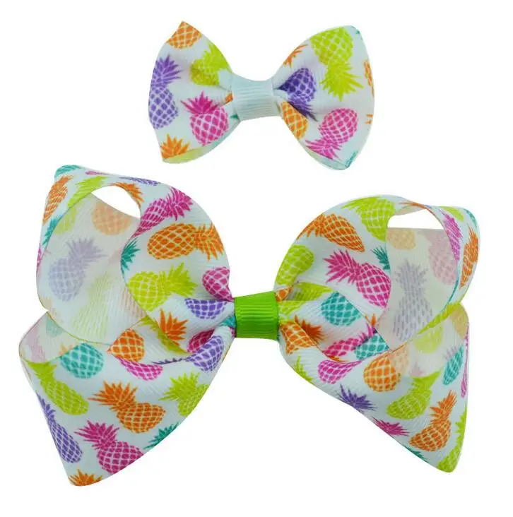 Pineapple hair bow