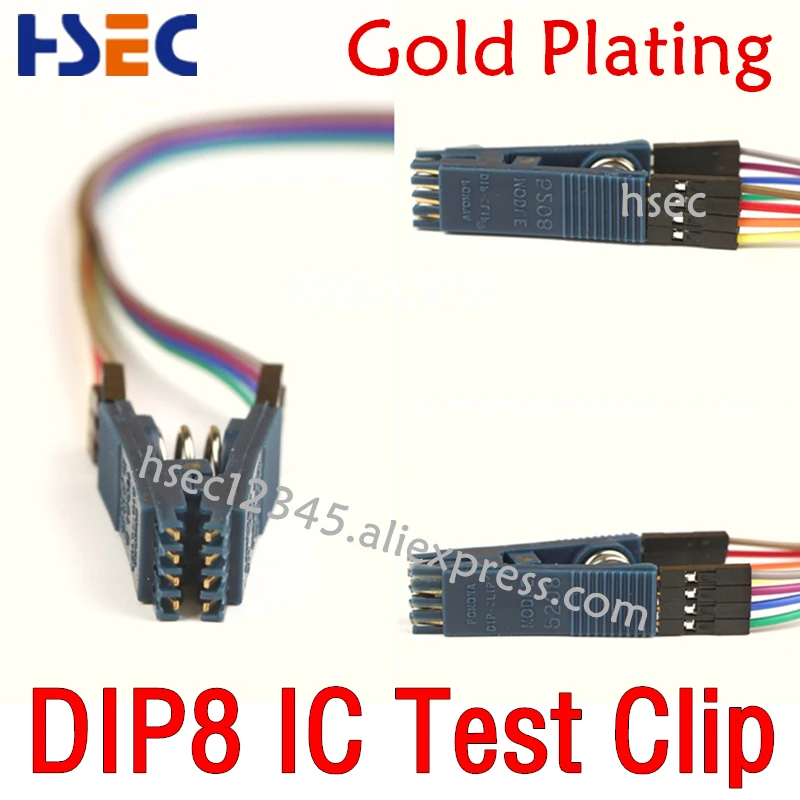 

Top Quality free shipping 1PCS DIP8 IC test Clip For BIOS 93/25/24 for EZP2010/EZP2013/TL866CS/TL866A/TL866II PLUS/RT809F/RT809H