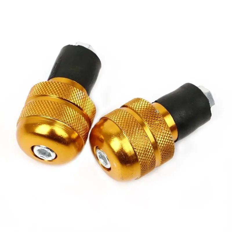 

2pcs Aluminum 7/8 inch Motorcycle Handlebar Gear Balanced Plug Universal Handle Bar End Grips Slider Black