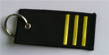 

3 Stripes A High Quality Embroidered Key Ring With a Stable Ear For Your Keys