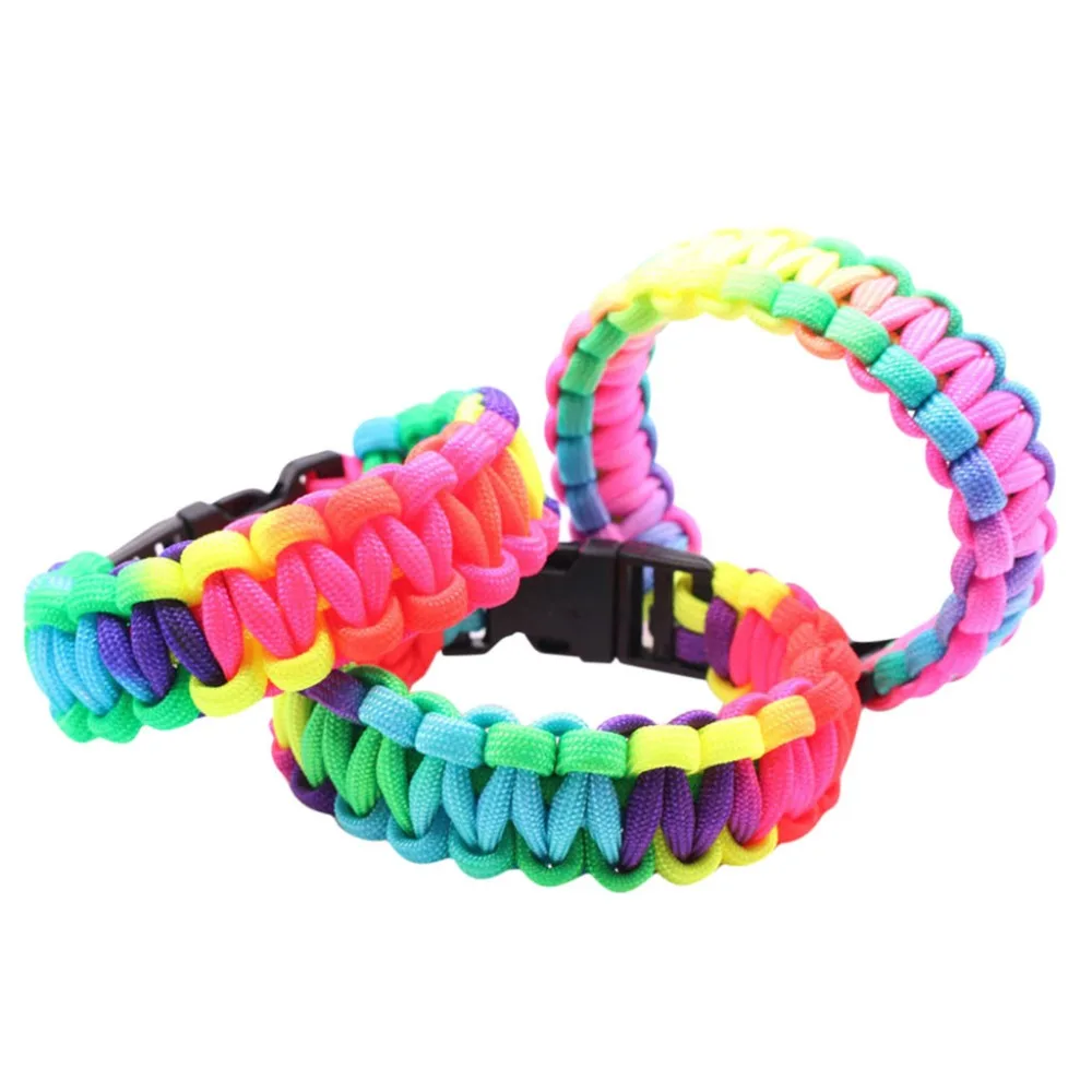 2019 Outdoor climbing rope paracord 550 bracelet nylon parachute rope is attached to a 100-foot seven-core polyester parachute (33)