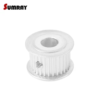 

SUMRAY MXL 32T Timing Pulley 5/6/6.35/7/8/10/12mm Inner Bore Pulley Wheel 7/11mm Width Gear Belt Pulley for Sewing Machine