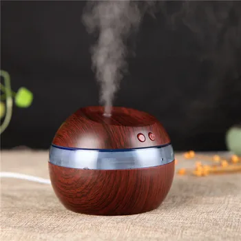 

Candimill Hot Sale Mini Ultrasonic Air Humidifier USB Wood Grain LED Night Light Aromatherapy Diffuser Humidifier Home Car