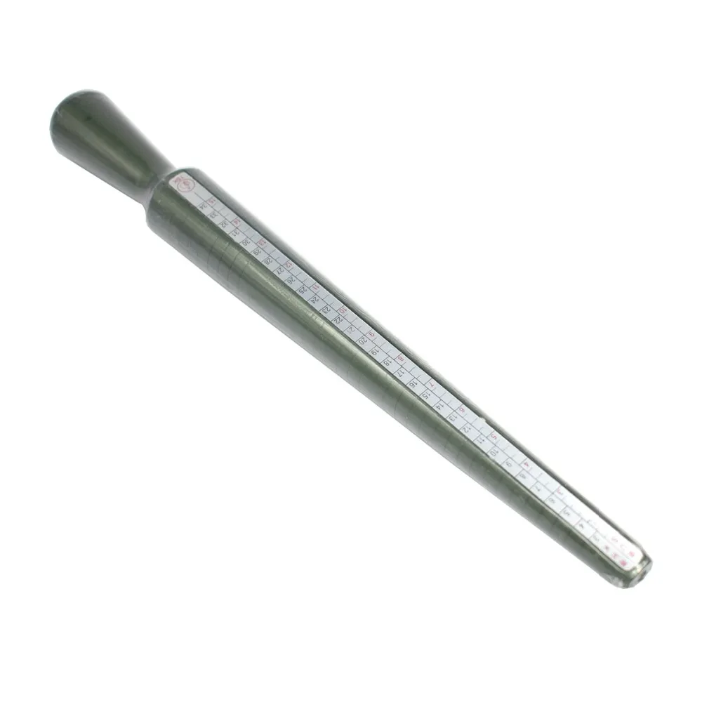 

Aluminum Ring Sizer Finger Sizing Mandrel Sizer Gauge Stick Tool US EU HK JP Size