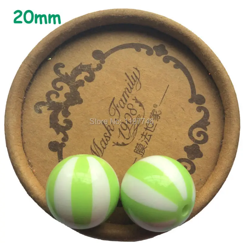 

Resin Green CHUNKY WATERMELON Bead 20mm 110pcs Necklace Round Bead BUBBLEGUM Bead, 20mm Beach Ball Bead