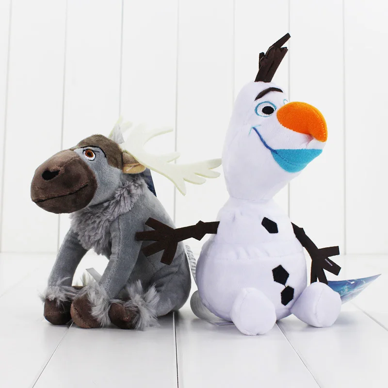 

2019 new Snow Queen Princess 20cm Sven Anime Plush Toys Anna Elsa Kristoff Olaf Friend Plush Toys Doll for Children Gift