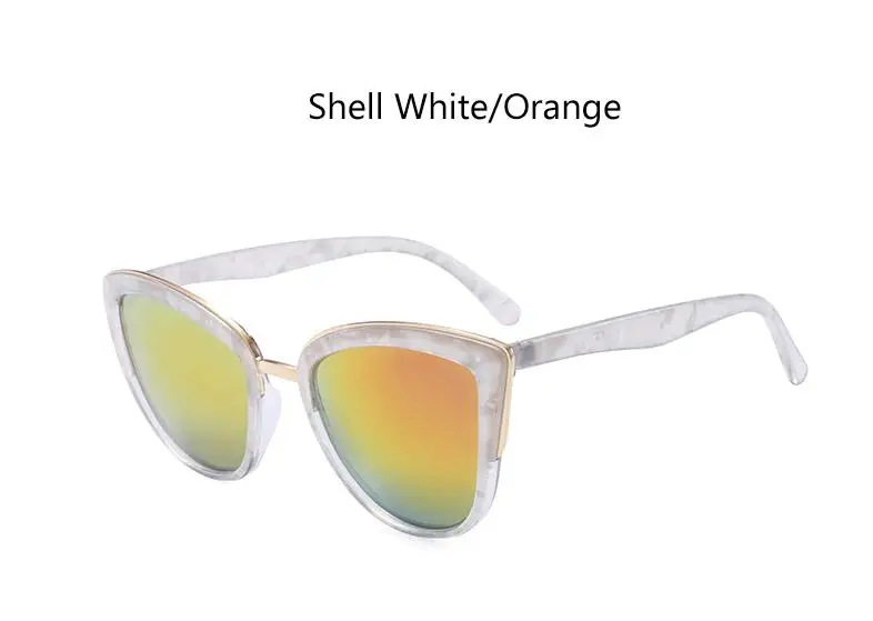 Роскошные женские солнцезащитные очки "кошачий глаз", австралийский модный бренд, Черепаховые Солнцезащитные очки, женские дизайнерские коричневые солнцезащитные очки Oculos - Lenses Color: C5 orange lens