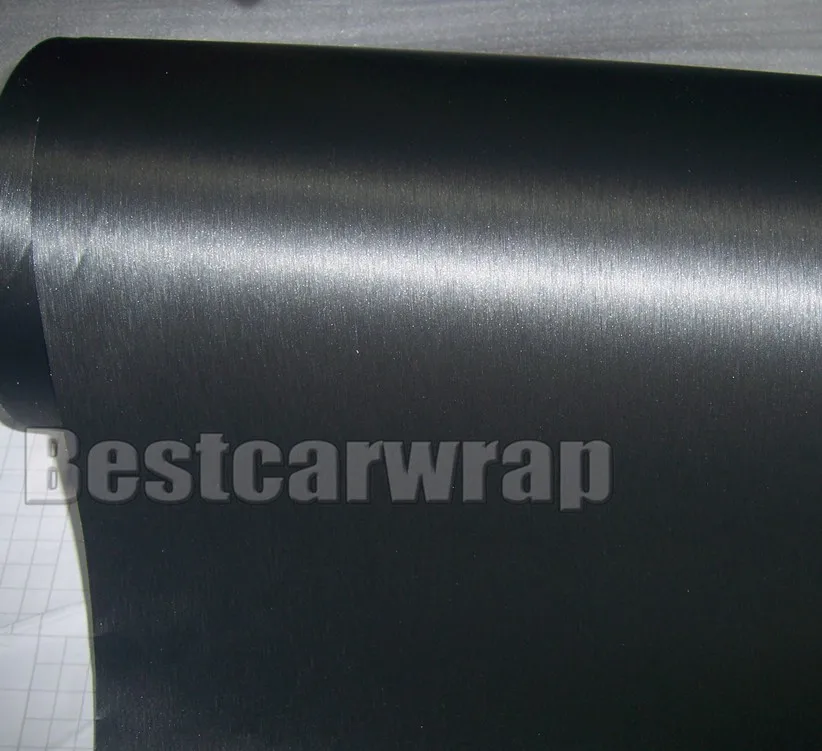metallic brushed black vinyl laptop car wrap styling (2)
