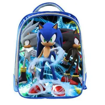 

13 Inch Cartoon Super Mario Bros Sonic Kids Backpack Kindergarten School Bag Children Printing Backpack Girls Boys Mochila