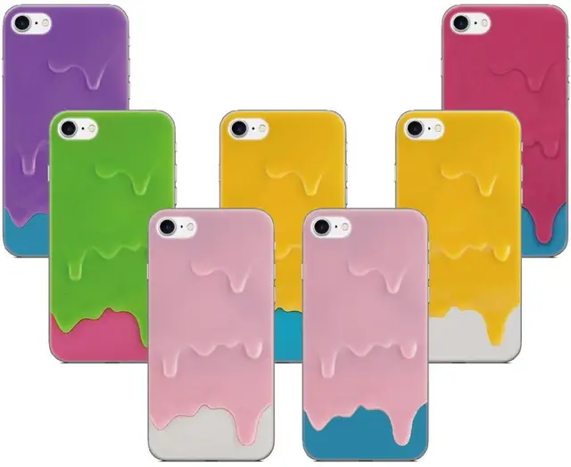 US $3.50 Melt Ice Cream TPU Phone Case For LG Nexus 5X Q6 Q7 V30 V40 V50 G6 G7 G8 ThinQ K11 K10 K9 K8 2018 X