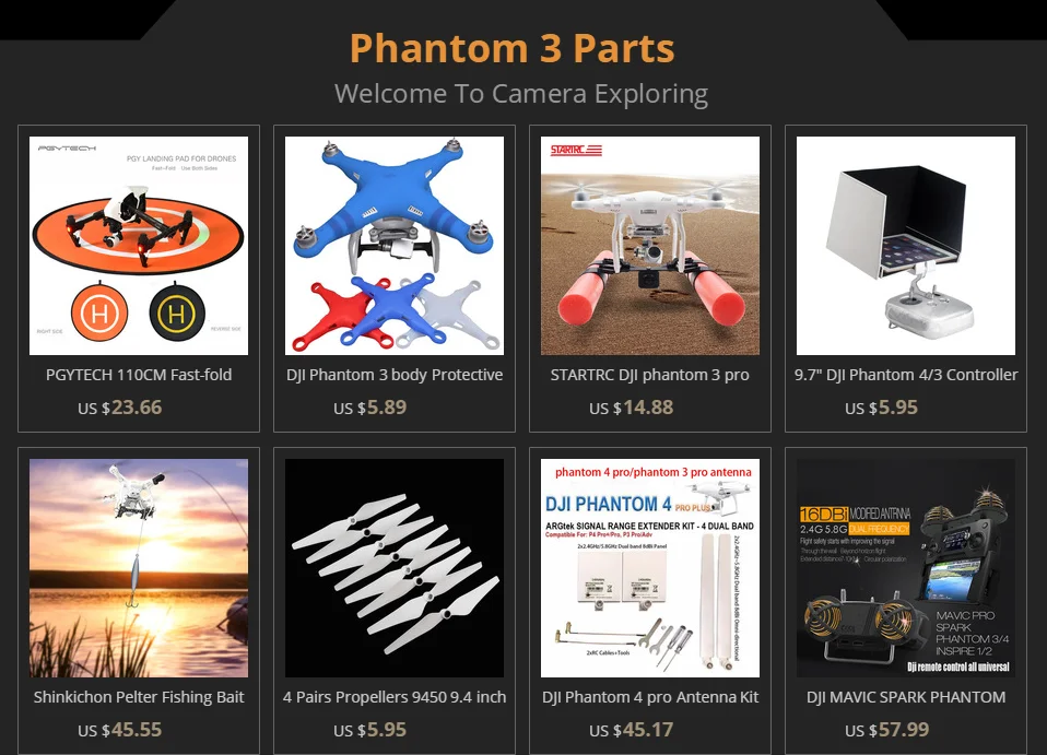 Защитный силиконовый чехол Phantom 3 для DJI Phantom 3 standard/4 K/Advance/Professional