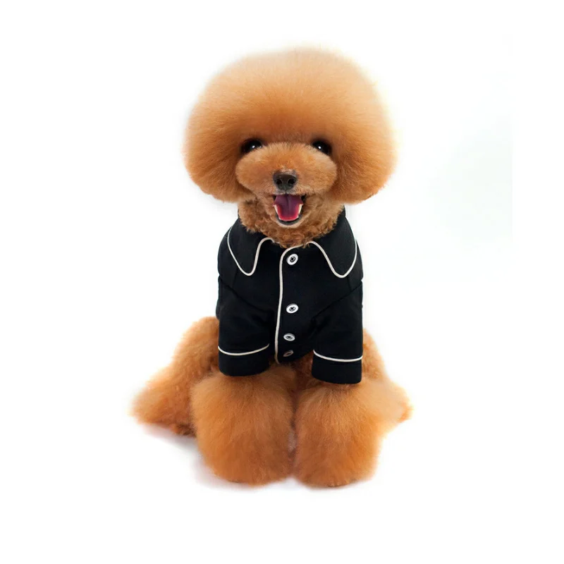 

Pet Dog Pajama Solid Color Button Thin Puppy Clothes Vest for Small Dogs E2S