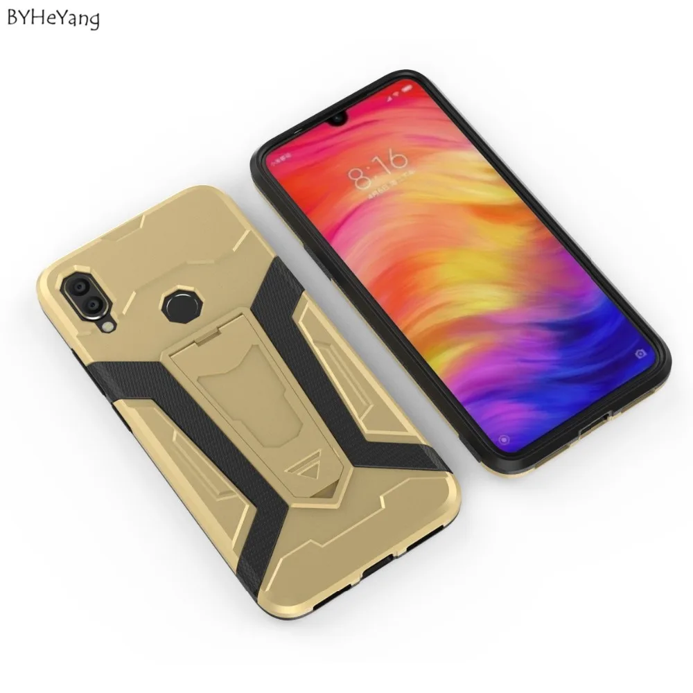 Чехол для Redmi Note 7 чехол Pro Жесткий ПК + Силиконовый ТПУ бампер противоударный Xiaomi