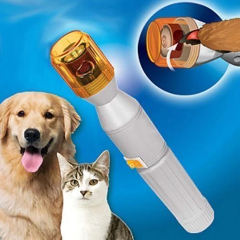 1 Pcs Electric Pet Nail Clipper Painless Dogs Cats Paw Nail Trimmer Cut