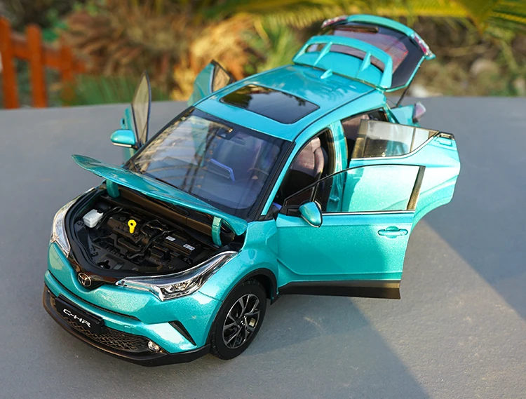 6 цветов 1:18 TOYOTA C-HR модель из цинкового сплава, высококачественная металлическая коллекция и Подарочная модель автомобиля украшения