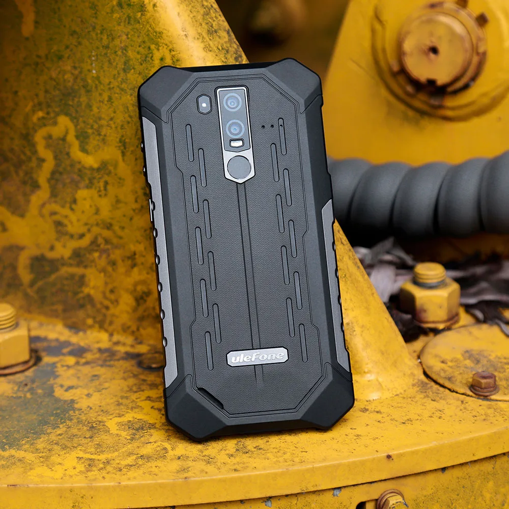 Ulefone Armor 6E IP68 водонепроницаемый прочный телефон 6,2 дюймов 4 GB+ 64 GB 16MP Android 9,0 Octa Core с беспроводной зарядки NFC смартфон