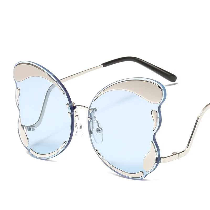 Бабочка кошачий глаз солнцезащитные очки женские роскошные брендовые дизайнерские коричневые Модные солнцезащитные очки для женщин модные цвета очки UV400 - Цвет линз: C6 Blue