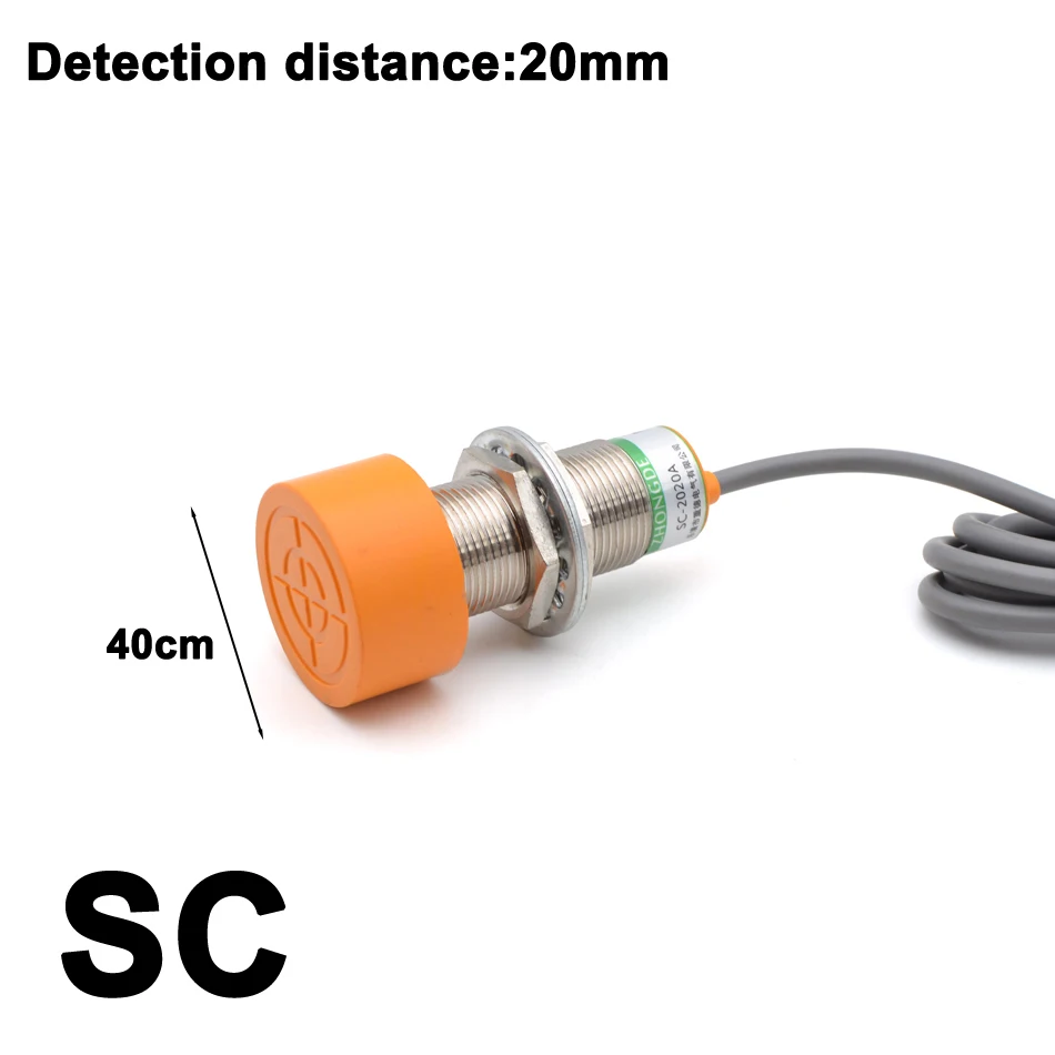 M40 M45 20 мм и 25 мм индукционный металлический Датчик Индуктивный экран щит Тип датчик бесконтактный переключатель PNP NO NC 2 провода SC-3020A - Цвет: SC