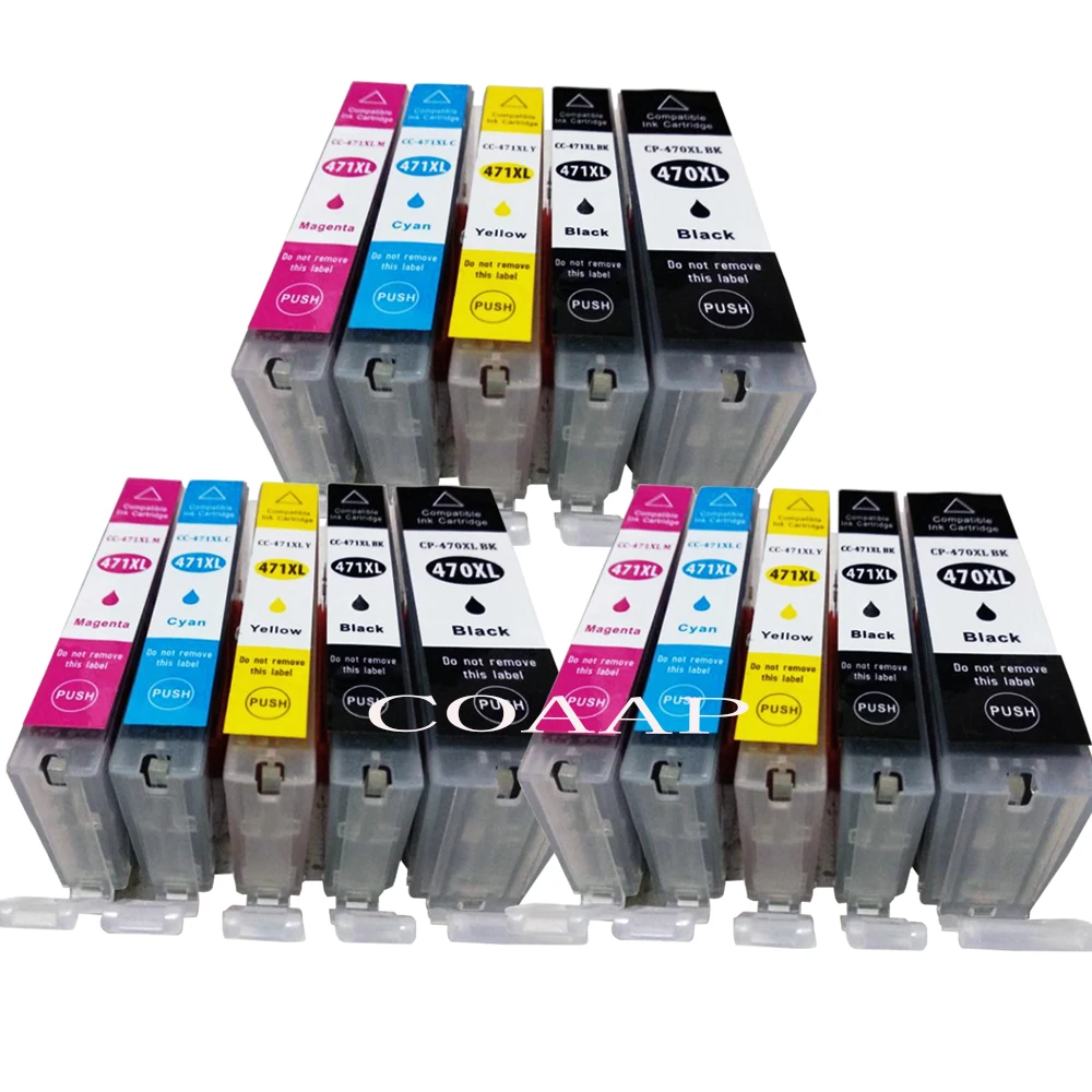 ANY 15 CLI551 /& PGI550 CHIPPED Ink carts compatible with CANON PIXMA printers