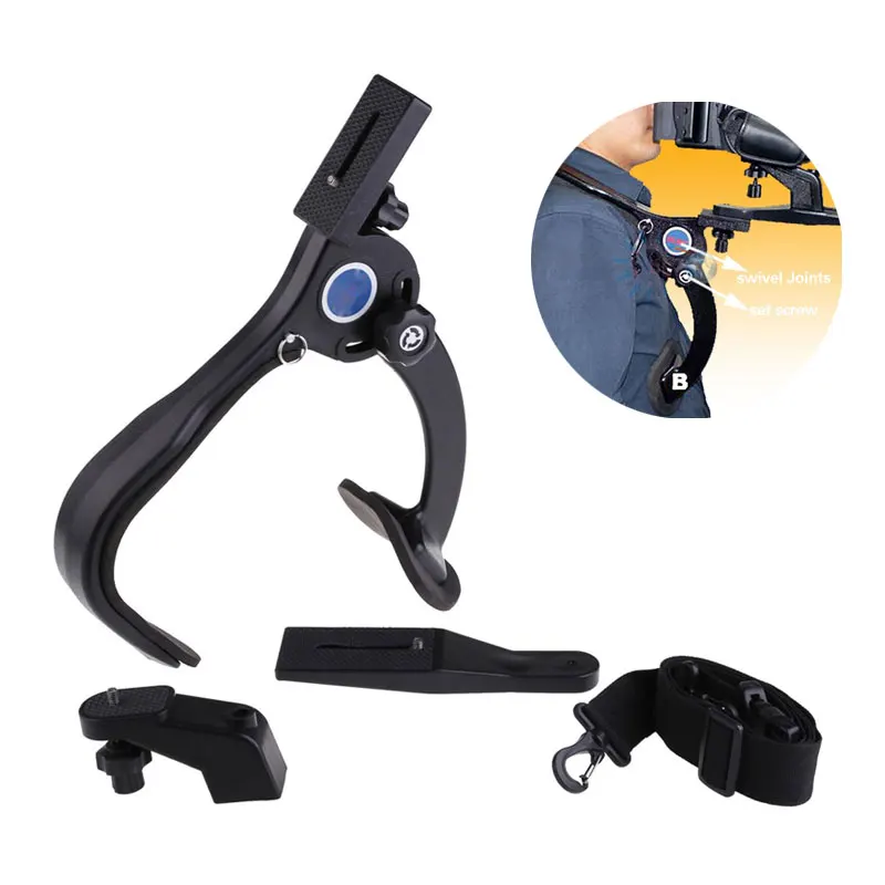 Comprare Mani Spalla Della Macchina Fotografica Gratuita Pad Supporto Stabilizzatore 5KG Capacità Massima di Carico Della Macchina Fotografica Stabilizzatore Per Camcorder Video Macchina Fotografica di DSLR