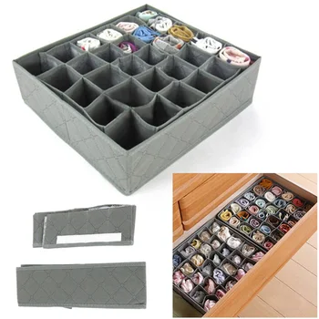 

30 Slots Storage Box Wardrobe Organizer Drawer Divide Organizer Socks Easy And Convenient To Use For Tidy Your Socks