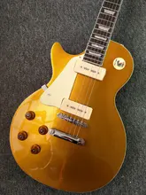 New Style lp guitar P90 pickup LP standard Left Hand gold TOP Electric Guitar hot sale guitar 2018 Free shipping Wholesale&retai New Style lp guitar P90 pickup LP standard Left Hand gold TOP Electric Guitar hot sale guitar 2018 Free shipping Wholesale&retai