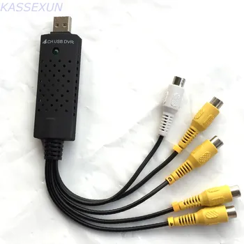 

USB video capture easycap 4 ch usb video capture capture audio video to digital format for PC Free shipping