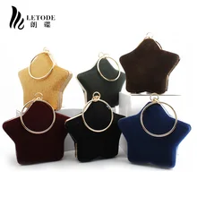 Женская модная вечерняя сумка дамская бархатная сумочка с кольцом на палец сумочка Сумочка для свадебной вечеринки сумка на плечо с цепочкой в форме звезды