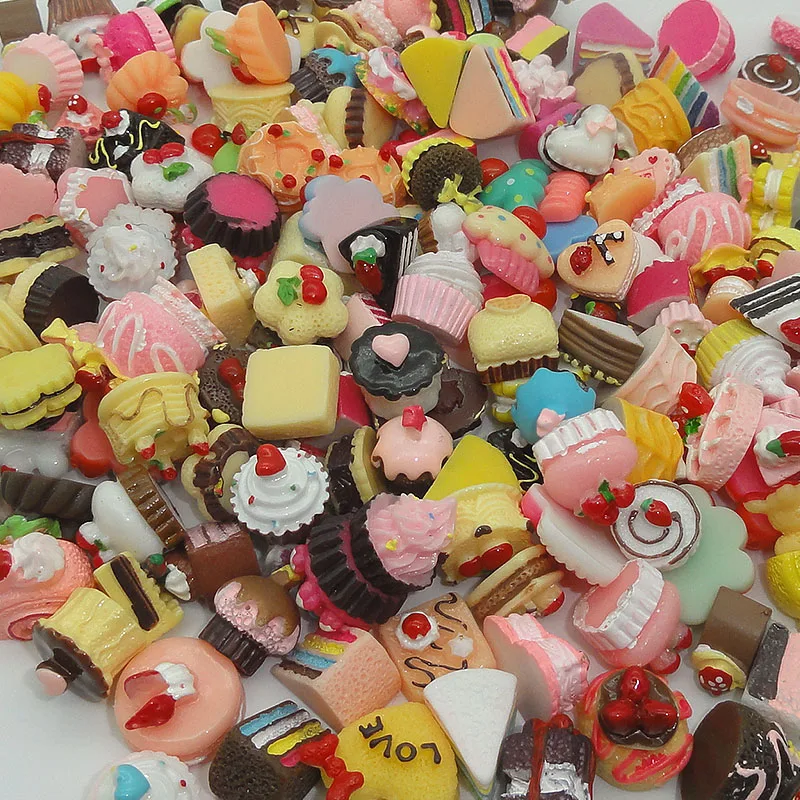 

1000pcs/lot hot sale Mix 10mm-25mm Assort animal cake cookie etc Resin Flat Back Scrapbook Buttons Craft for DIY Craft
