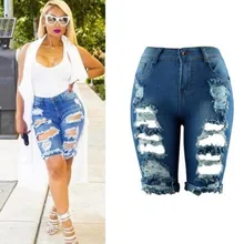 Жаркое лето рваные джинсы Для женщин пять брюки личности прилив ковбойские шорты Повседневное Женская одежда Джинсы Высокая Талия Джинсовые шорты