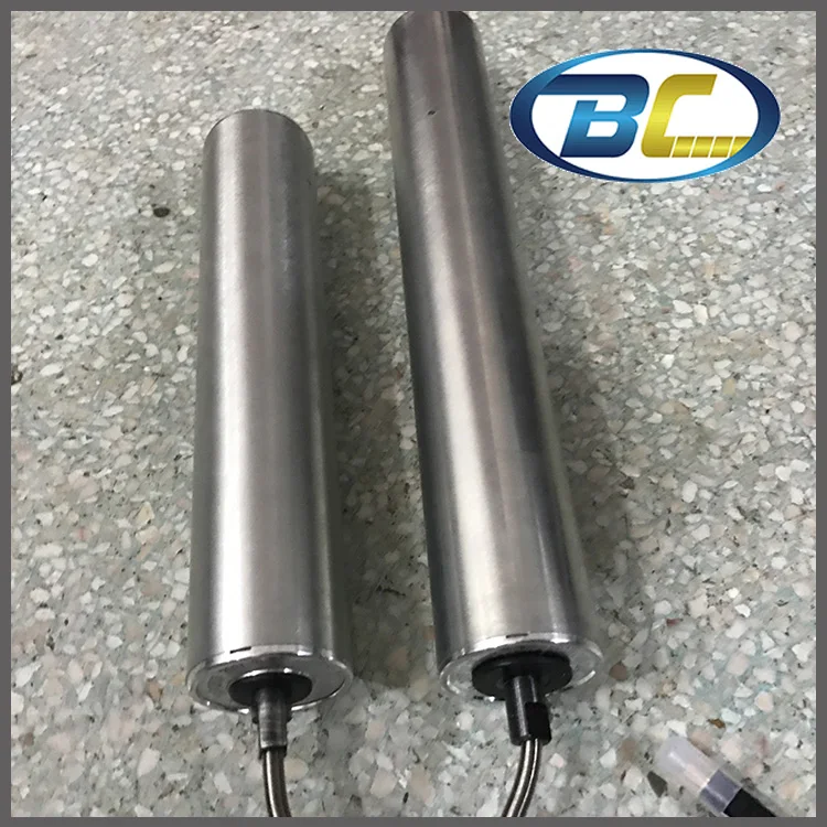 Diameter 50mm powered roller driving pulley for conveyorbelt mortised shaft
