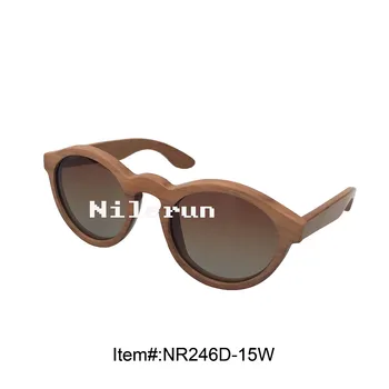 

round wooden sunglasses