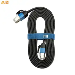 Оригинальный Xiaomi 1000 Мбит/с CAT6 патч-кабель Ethernet для XiaoMi ТВ/ТВ коробка черный 0,5 м 1,5 м 3 м