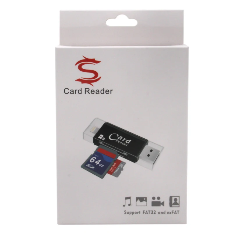 USB флешка Lightning кардридер OTG 3,0 microSD/SDHC/SDXC SD SDHC SDXC кардридер для iPhone Android