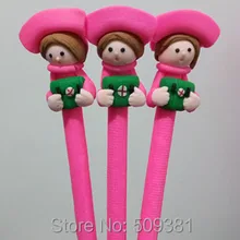 6 шт./лот/,,, акция Новинка карандаш, полимерная глина, доктор и медсестра стиль шариковая ручка, прекрасный подарок