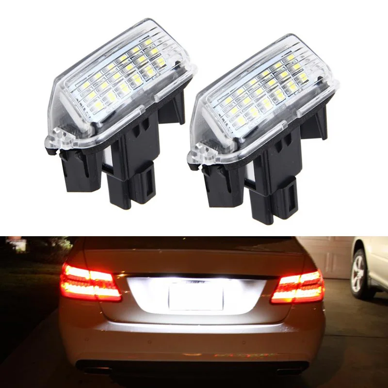 Edislight 2 шт. безошибочный номерной знак свет в сборе для Toyota Camry Yaris Corolla Prius C Verso 18SMD