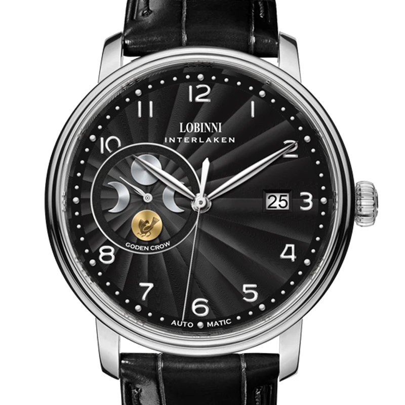 

LOBINNI Switzerland Top Luxury Brand Watches Men Sapphire Japan MIYOTA Automatic Mechanical Movement Men's Clock L12030-2