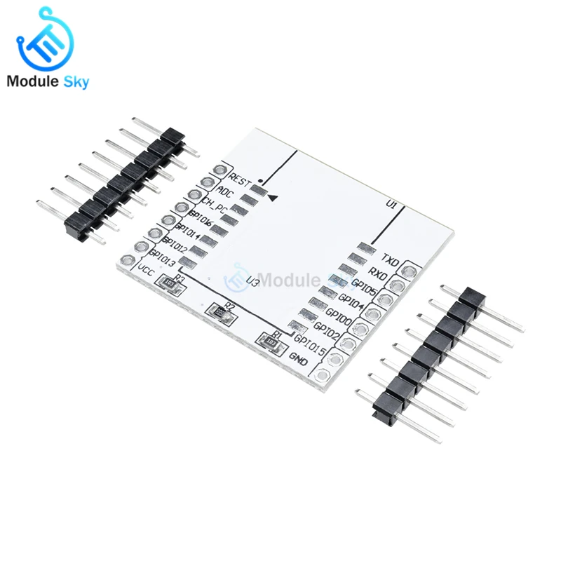 

5PCS ESP8266 Serial WIFI Module Adapter Plate Available to ESP-07, ESP-08, ESP-12E