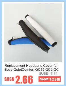 1 шт пенные амбушюры подушки оголовье для BOSE QC15 QC2 QC25 QC35 наушники Высокое качество 12,11